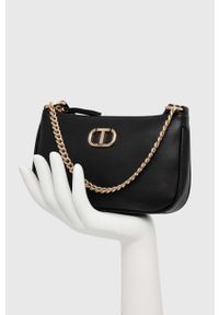TwinSet - Twinset torebka kolor czarny. Kolor: czarny. Rodzaj torebki: na ramię #4