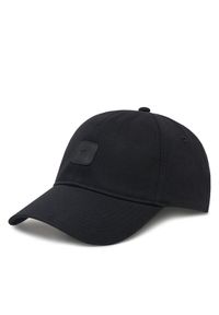 Calvin Klein Jeans Czapka z daszkiem Mono Leather Patch Twill Cap LV04K5052G Czarny. Kolor: czarny. Materiał: bawełna, materiał