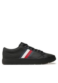 TOMMY HILFIGER - Tommy Hilfiger Sneakersy FM0FM05199 Czarny. Kolor: czarny. Materiał: skóra #1