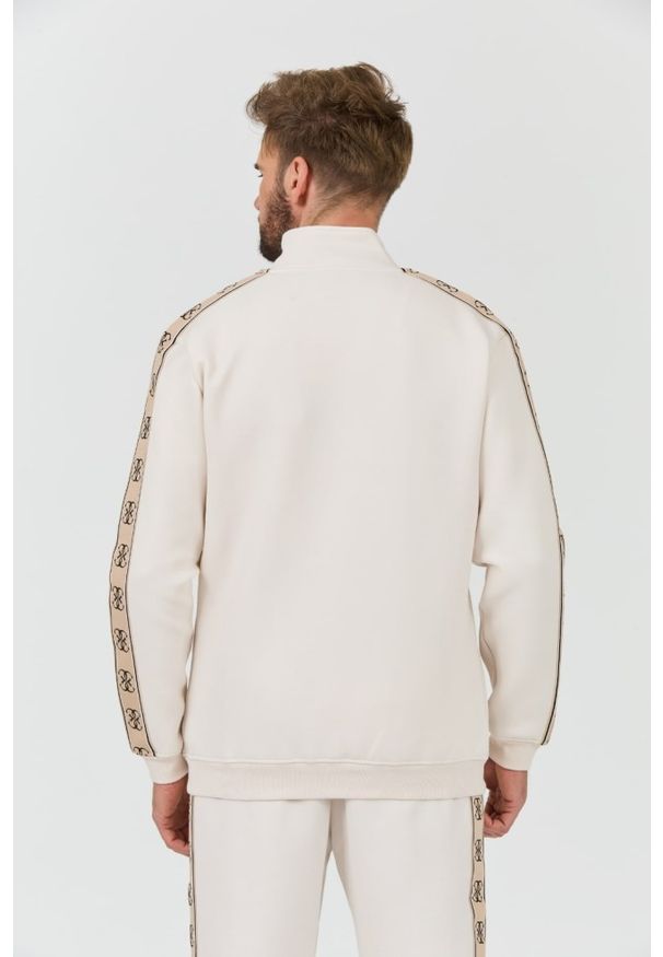 Guess - GUESS Beżowa męska bluza Mickey Full Zip, Rozmiar XL. Kolor: beżowy