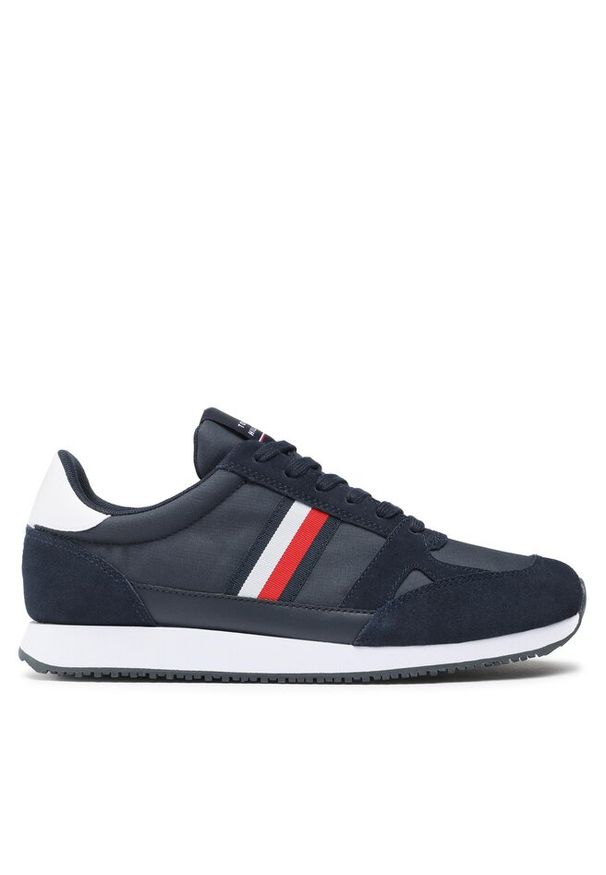 TOMMY HILFIGER - Sneakersy Tommy Hilfiger. Kolor: niebieski. Styl: vintage