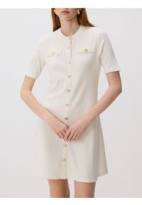 Reserved - Sukienka z wiskozy - złamana biel. Materiał: wiskoza #1