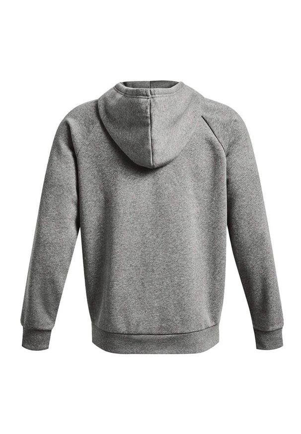 Under Armour - Męska Bluza Sportstyle Rival Fleece Z Pełnym Zamkiem Błyskawicznym. Kolor: szary