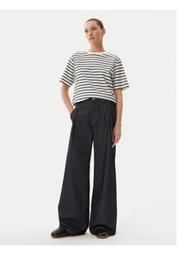 Max Mara T-Shirt 2515941042650 Granatowy Regular Fit. Kolor: niebieski. Materiał: bawełna #3