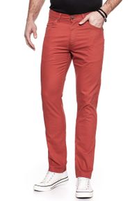 Wrangler - WRANGLER GREENSBORO RED OCHRE W15QAN73L. Materiał: materiał. Wzór: jednolity #8