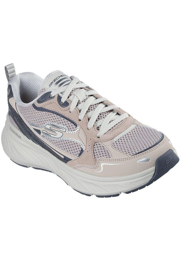 skechers - Adidasy Skechers Edgeride - Cool Fusion, Kobiety. Kolor: beżowy. Materiał: materiał. Sport: fitness
