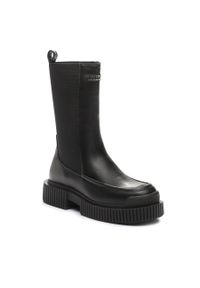 Botki Armani Exchange Anfibi XDN027 XV747 K001 Black/Black. Kolor: czarny. Materiał: skóra #1