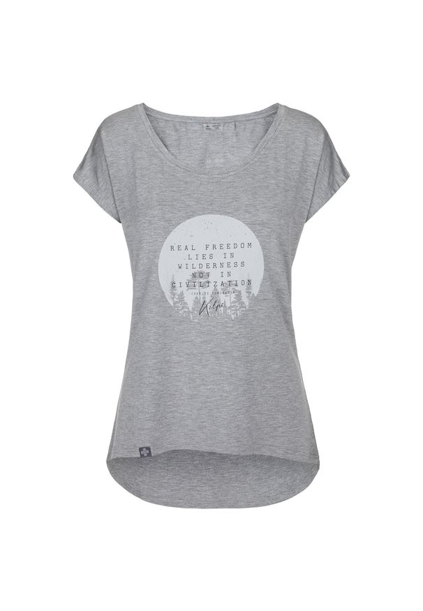 Damski t-shirt Kilpi ROISIN-W. Kolor: szary