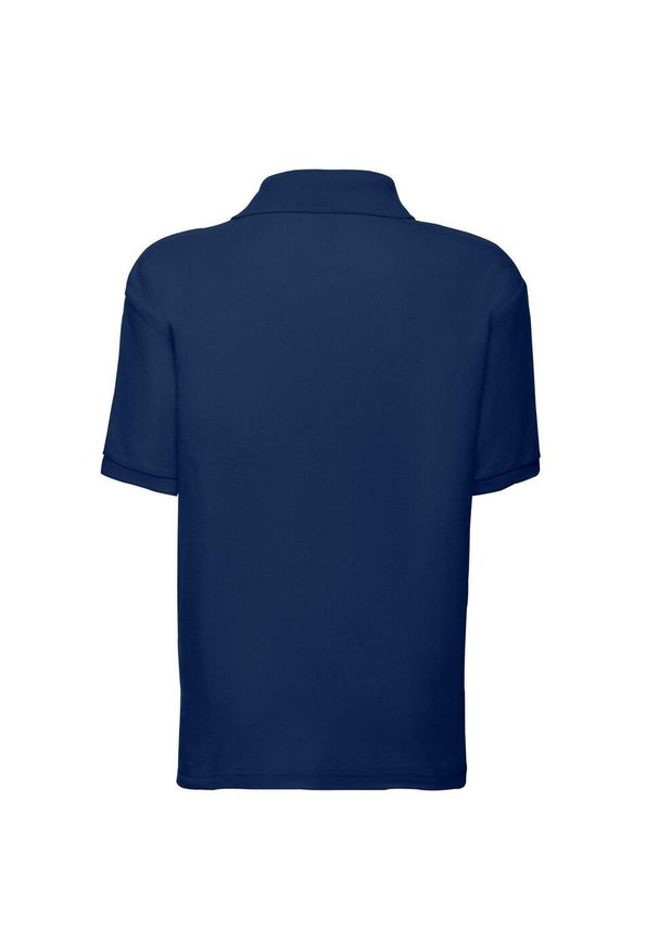 FRUIT OF THE LOOM - Koszulka Polo Dla Dzieci 65/35. Typ kołnierza: polo. Kolor: niebieski