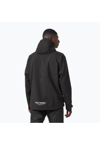 Kurtka przeciwdeszczowa męska Helly Hansen Move Hooded Rain. Kolor: czarny. Sport: turystyka piesza #2