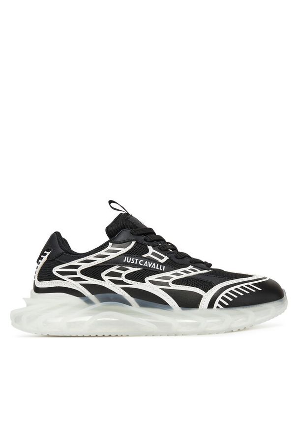 Sneakersy Just Cavalli. Kolor: czarny