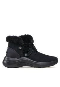 skechers - Skechers Botki On-The-Go Midtown 144271/BBK Czarny. Kolor: czarny. Materiał: skóra, zamsz #1