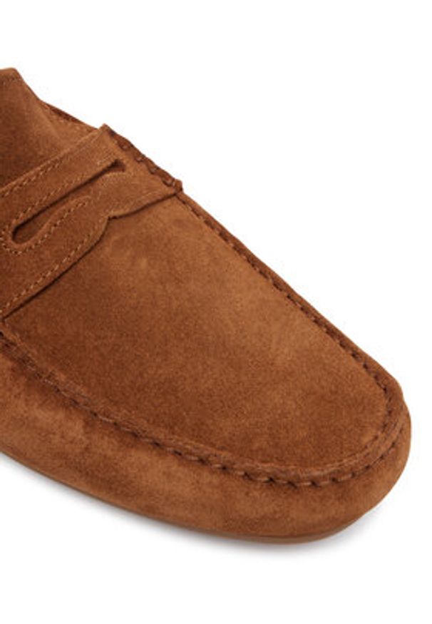 TOMMY HILFIGER - Tommy Hilfiger Mokasyny Core Hilfiegr Suede Driver FM0FM05789 Écru. Materiał: zamsz, skóra