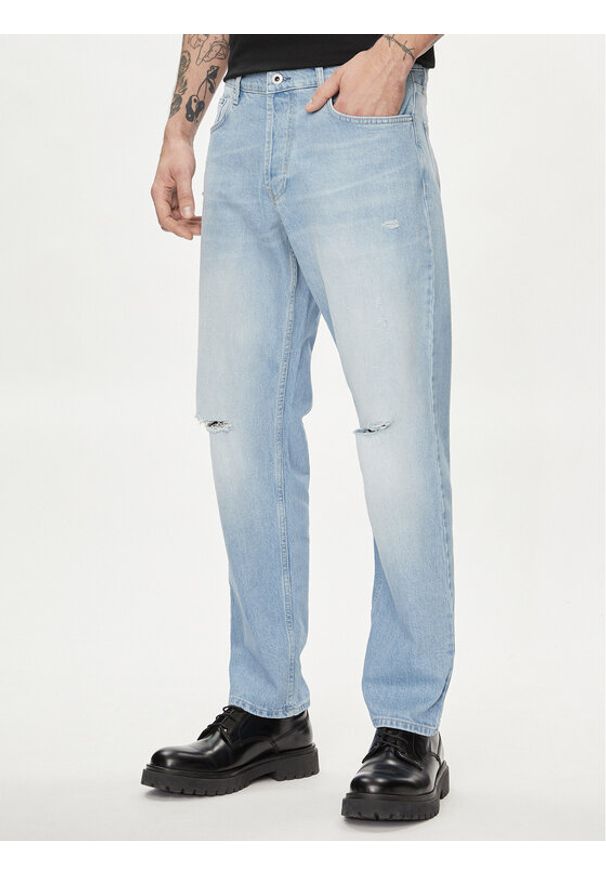 Karl Lagerfeld Jeans Jeansy 241D1110 Niebieski Relaxed Fit. Kolor: niebieski