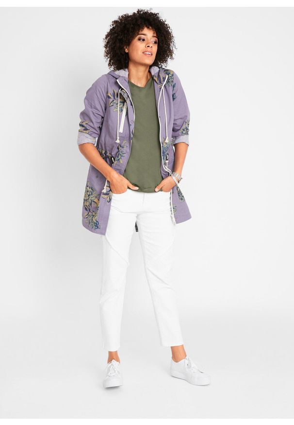 bonprix - Shirt bawełniany, krótki rękaw. Kolor: zielony. Materiał: bawełna. Długość rękawa: krótki rękaw. Długość: krótkie