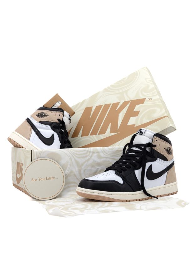 Nike Jordan 1 Retro High OG Latte Sneakersy damskie. Kolor: biały