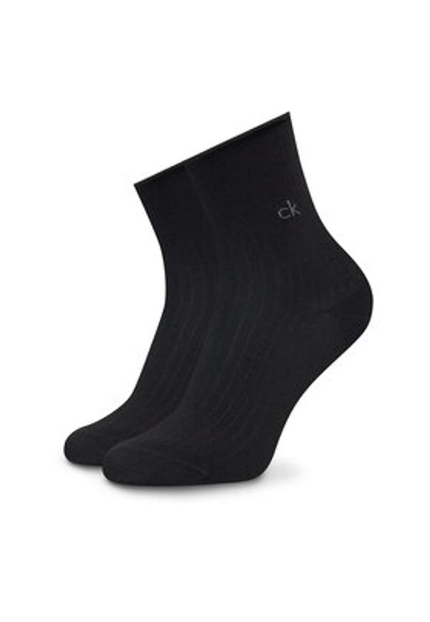 Calvin Klein Skarpety długie 701229681 Czarny. Kolor: czarny. Materiał: bawełna