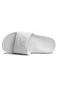 Klapki damskie Nike Benassi Jdi. Kolor: biały. Materiał: syntetyk, materiał