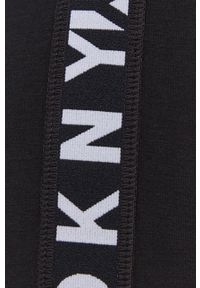 DKNY - Dkny Szorty damskie kolor czarny gładkie high waist. Stan: podwyższony. Kolor: czarny. Materiał: dzianina. Wzór: gładki #3