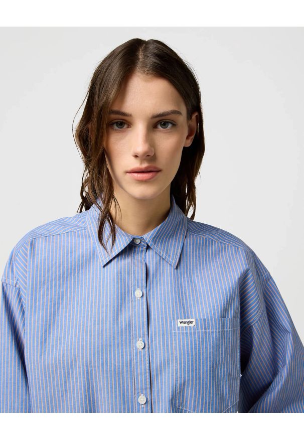 Wrangler - DAMSKA KOSZULA WRANGLER COOL GIRL BLOUSE DUSTY BLUE 112370779