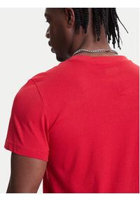 Kappa T-Shirt Logo Korpo Cafers 304J150 Bordowy Slim Fit. Kolor: czerwony. Materiał: bawełna #5
