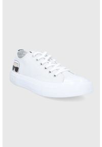 Karl Lagerfeld tenisówki KAMPUS III KL60310.911 damskie kolor biały. Nosek buta: okrągły. Zapięcie: sznurówki. Kolor: biały. Materiał: guma #3
