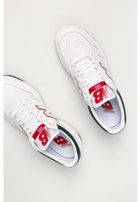 New Balance - Buty skórzane BB480LWG. Nosek buta: okrągły. Zapięcie: sznurówki. Kolor: biały. Materiał: skóra. Szerokość cholewki: normalna #3