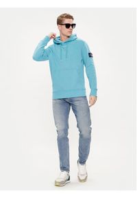 Calvin Klein Jeans Bluza J30J323430 Błękitny Regular Fit. Kolor: niebieski. Materiał: bawełna