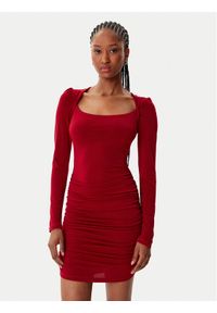 Artigli Sukienka koktajlowa ACAB003156 Bordowy. Kolor: czerwony. Materiał: syntetyk. Styl: wizytowy #1