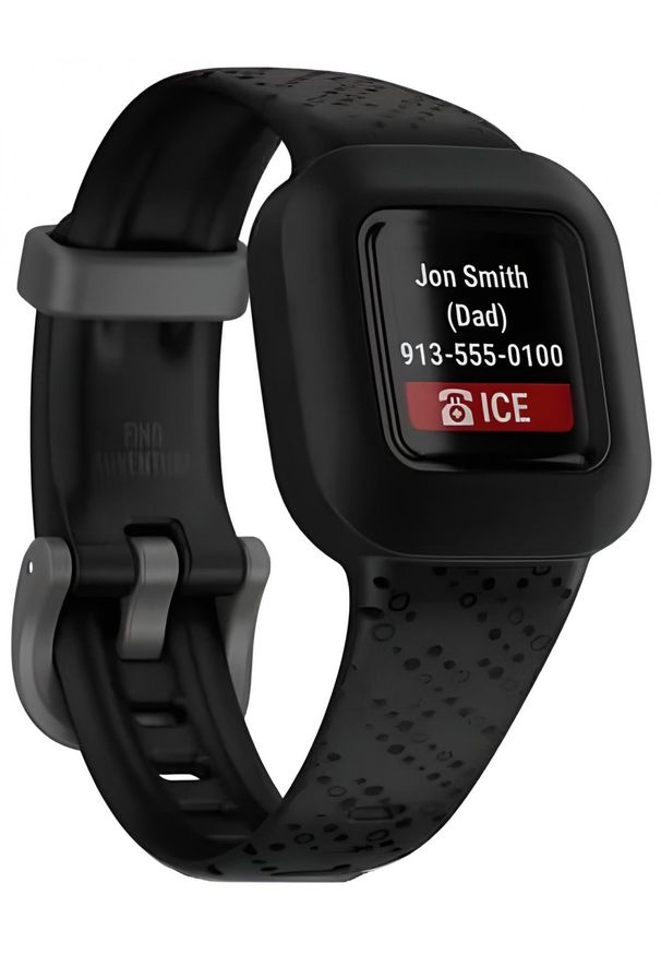 GARMIN - Garmin Vivofit Junior 3 Cosmic Czarny. Kolor: czarny