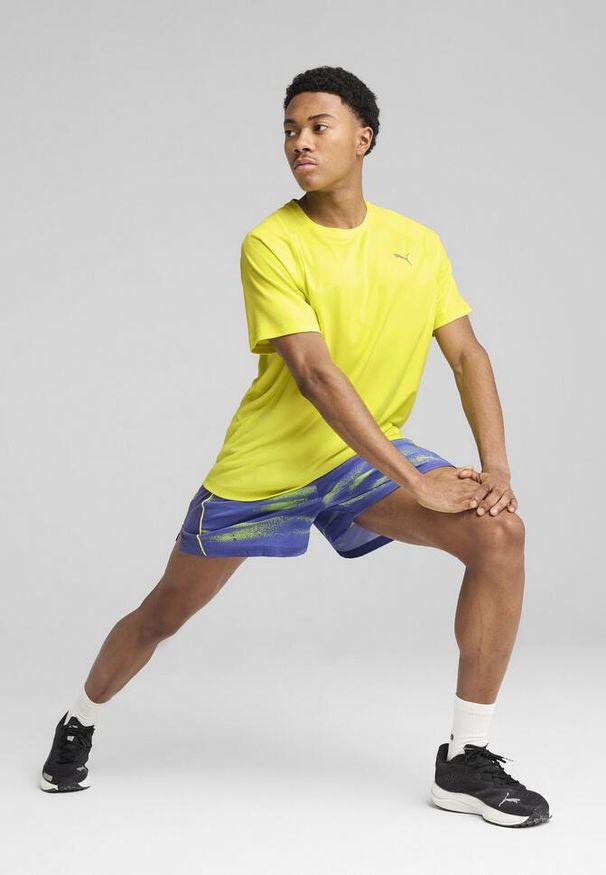 Puma - Męska koszulka do biegania VELOCITY PUMA Lemon Sherbert Yellow. Kolor: żółty