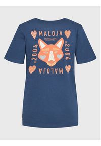 Maloja T-Shirt Planbellm 34405-1-8581 Granatowy Regular Fit. Kolor: niebieski. Materiał: bawełna #3