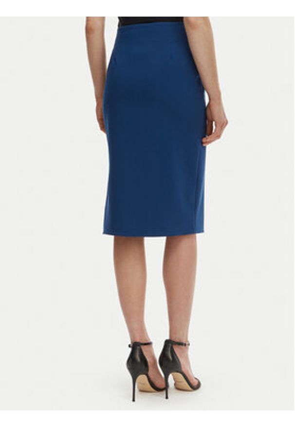 Rinascimento Spódnica ołówkowa CFC0127985003 Niebieski Slim Fit. Kolor: niebieski. Materiał: syntetyk