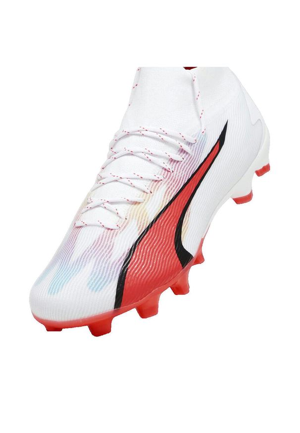 Buty do piłki nożnej męskie Puma 01ultra Pro Fgag. Kolor: czarny, biały, wielokolorowy. Materiał: syntetyk, tkanina, materiał. Sport: piłka nożna