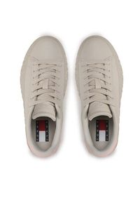 Tommy Jeans Sneakersy T-Jw New Cupsole Leather Lc EN0EN02212 Beżowy. Kolor: beżowy. Materiał: skóra #6