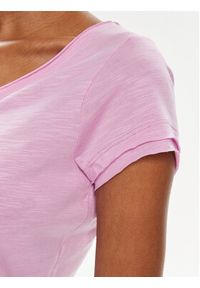 Sisley T-Shirt 3TNHL400E Różowy Regular Fit. Kolor: różowy. Materiał: bawełna