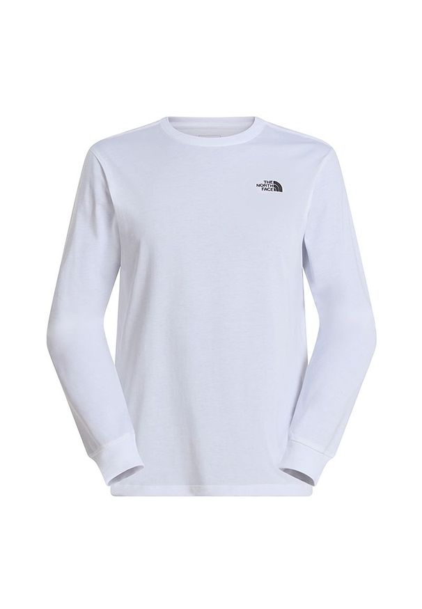 Koszulka męska The North Face Evolution Simple Dome 0A8EU3FN41 - biała. Kolor: biały. Materiał: poliester, materiał. Długość rękawa: długi rękaw. Długość: długie