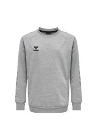 Dziecięca bluza bawełniana Hummel Move Grid. Kolor: szary. Materiał: bawełna. Sport: joga i pilates #1