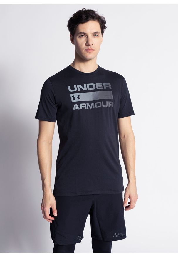 Koszulka męska Under Armour Team Issue Wordmark SS (1329582-001). Kolor: czarny. Sport: fitness