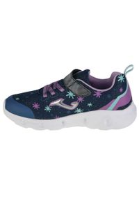 Buty sportowe Sneakersy dziewczęce, Joma Space Jr 24 JSPACS. Zapięcie: rzepy. Kolor: niebieski. Materiał: materiał, tkanina, syntetyk. Szerokość cholewki: normalna. Sport: turystyka piesza
