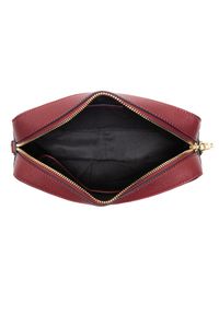 Ochnik - Torebka damska. Kolor: czerwony. Materiał: skórzane. Styl: casual. Rodzaj torebki: na ramię #4