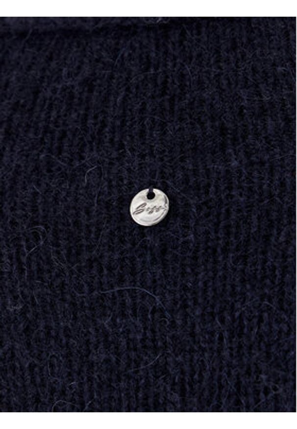 BOSS Sweter C_Fesperanasy 50548930 Granatowy Regular Fit. Kolor: niebieski. Materiał: wełna