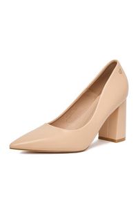 DeeZee Czółenka KB-008 Beżowy. Kolor: beżowy. Materiał: skóra #7