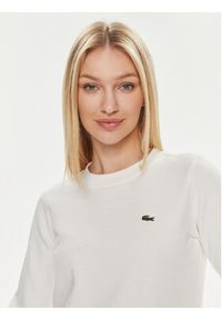 Lacoste Bluza SF9202 Biały Regular Fit. Kolor: biały. Materiał: bawełna #3