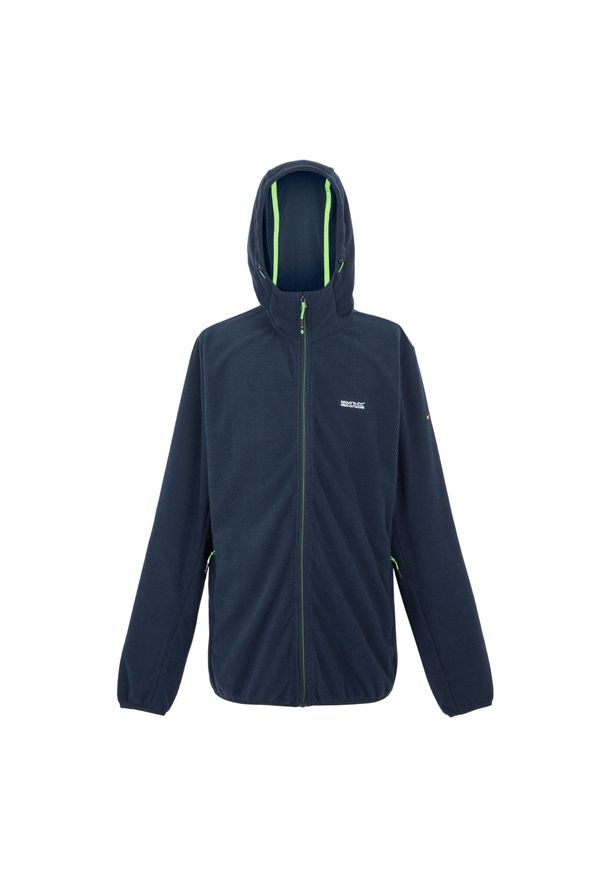 Bluza męska polarowa Regatta Tahill granatowa. Kolor: niebieski. Materiał: polar. Sport: turystyka piesza