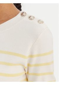 Morgan Sweter 251-MTERI Żółty Slim Fit. Kolor: żółty. Materiał: wiskoza #2