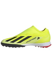 Adidas - Buty adidas X Crazyfast League Ll Tf M IF0694 żółte. Kolor: żółty. Materiał: guma, syntetyk, materiał. Szerokość cholewki: normalna