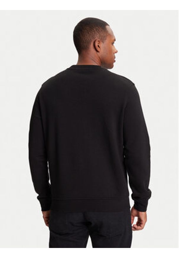 Karl Lagerfeld - KARL LAGERFELD Bluza 705091 553917 Czarny Regular Fit. Typ kołnierza: dekolt w karo. Kolor: czarny. Materiał: bawełna