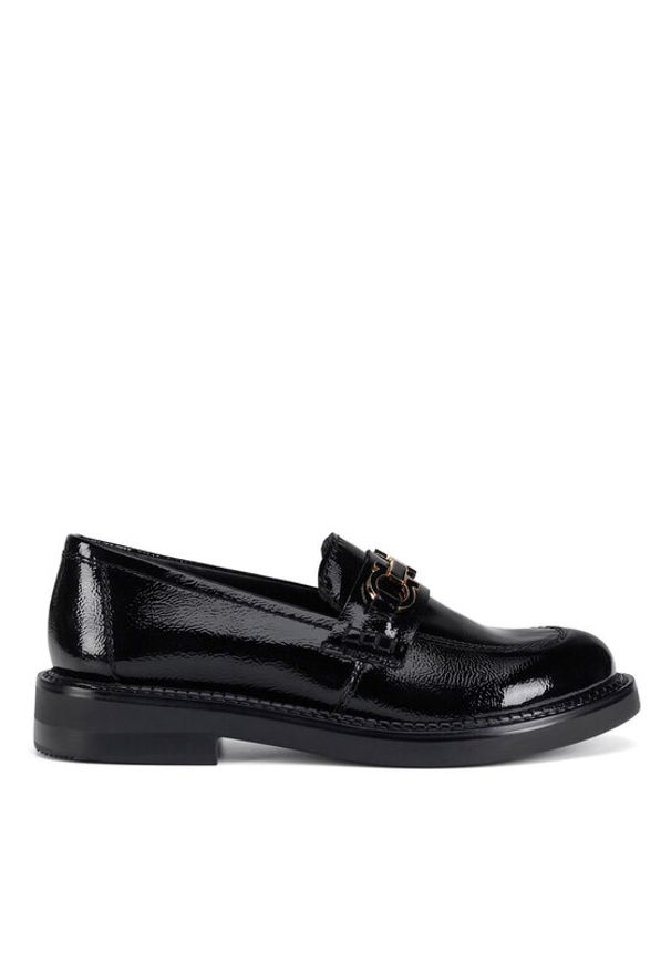 MEXX Loafersy MX/005C-WI16 Czarny. Kolor: czarny. Materiał: lakier, skóra