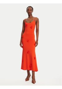 BARDOT Sukienka wieczorowa Lanae Maxi Dres 59301DB Koralowy Regular Fit. Kolor: pomarańczowy. Materiał: syntetyk. Styl: wizytowy. Długość: maxi